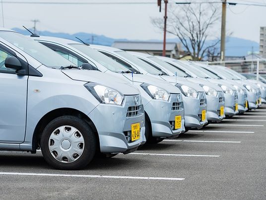 送迎車の駐車場  
