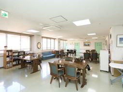 明るい共有スペース