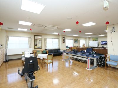 光あふれる機能訓練室
