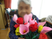 手作りの花を楽しむ居室