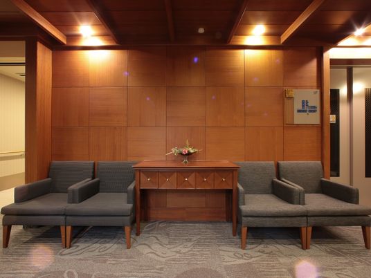 モダンなロビーの様子