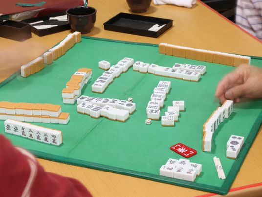 麻雀を楽しむ様子