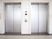 二つの扉のあるエレベーター