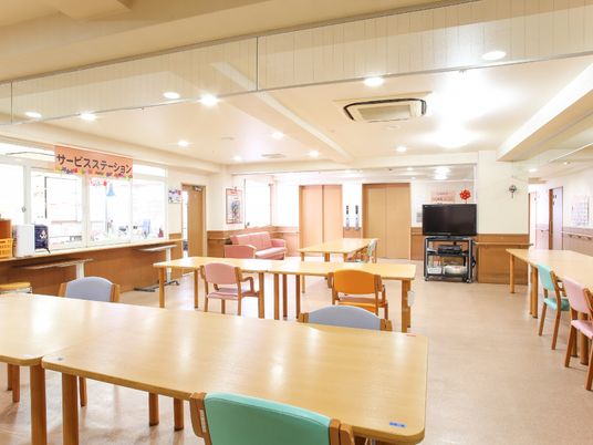 共有スペースの静かな雰囲気