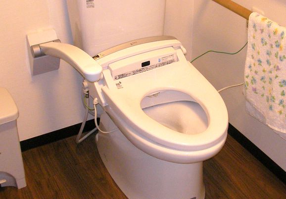 便利な設備のトイレ