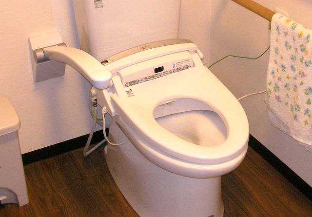 便利な設備のトイレ