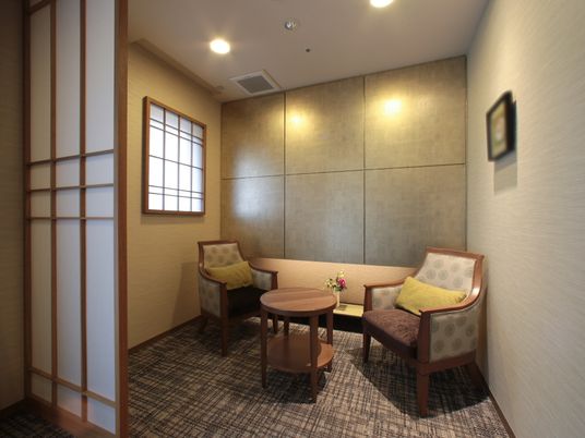 和風の設えの休憩室
