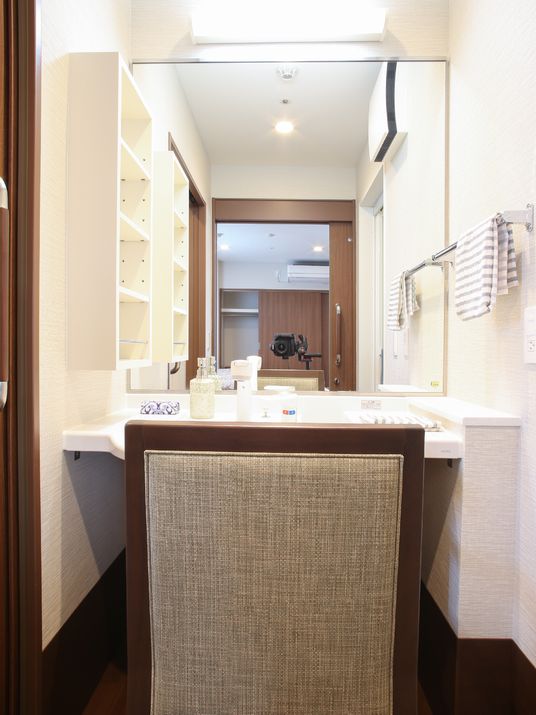 清潔な洗面所の光景