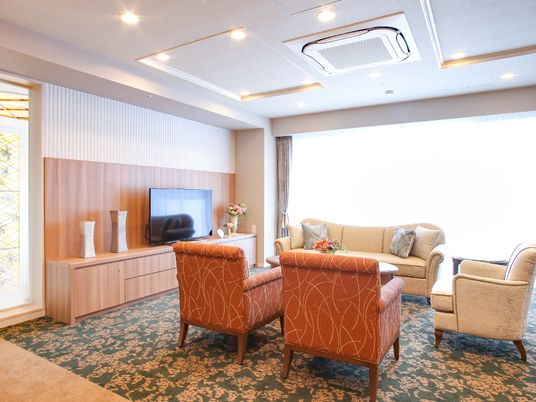 暖かみのある休憩室