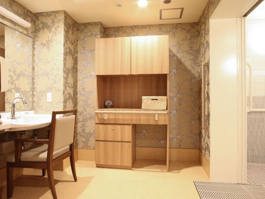 洗面台付き居室風景