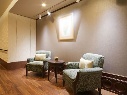 落ち着いた休憩コーナー