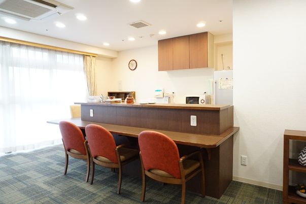 共有キッチンのある居室