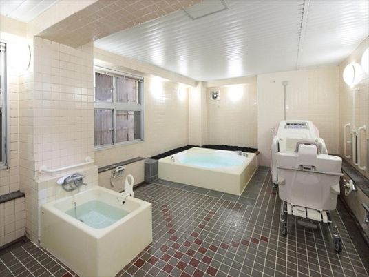 清潔な浴室設備