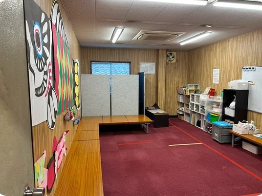 掲示物がある多目的室  