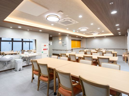 広々とした食堂