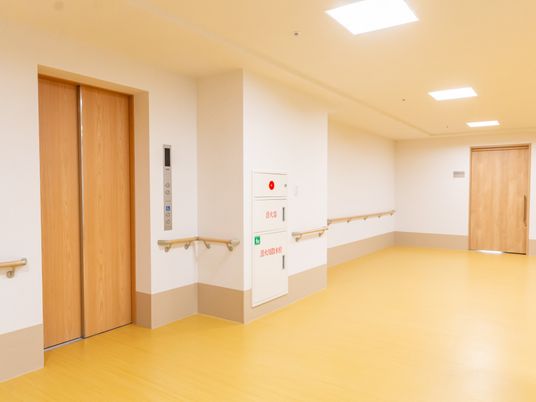 安全手すりの廊下