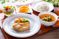 色彩豊かな料理のプレート