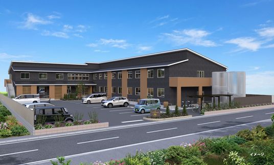 落ち着いた外観の建物