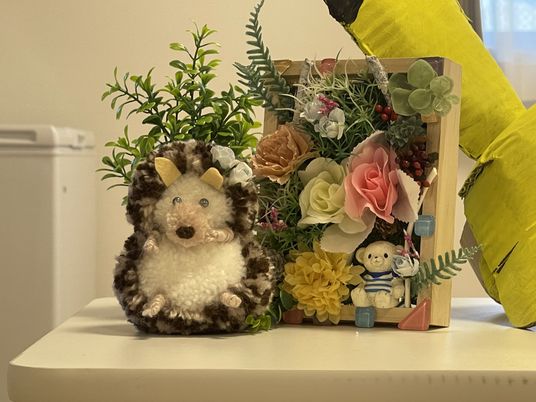 かわいい飾りの棚