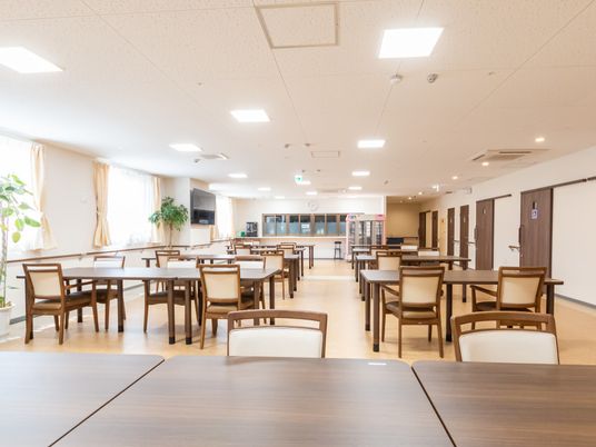 広々とした食堂