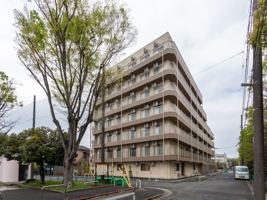 大きな建物の外観