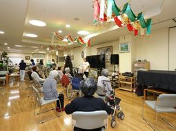 活動風景が見える部屋