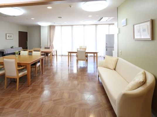 明るい共有スペース