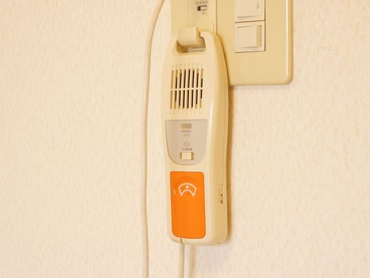 壁に取り付けられたナースコール