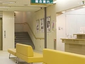 案内板のあるロビー  