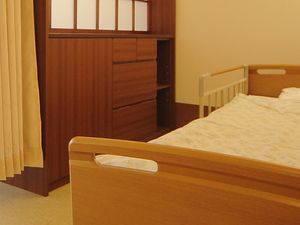 木目調の居室  
