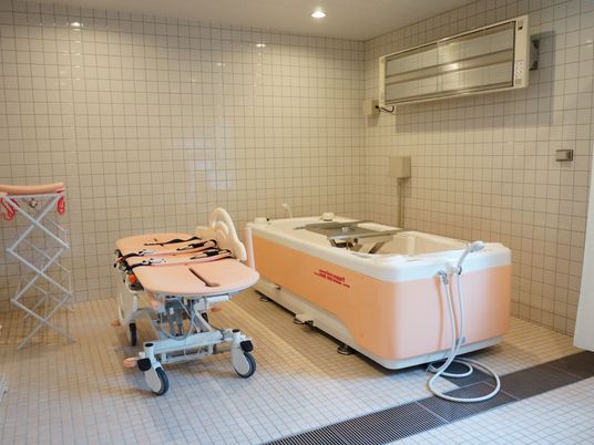 清潔な浴室設備 