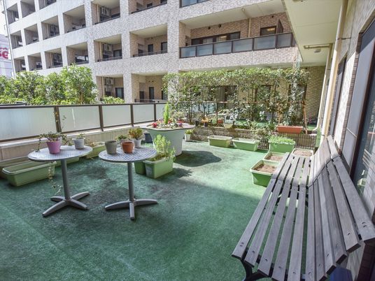 癒しのある屋外スペース