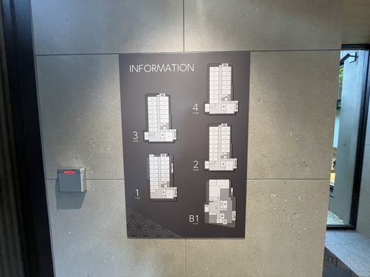 施設案内の掲示物