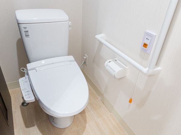 清潔なトイレ設備