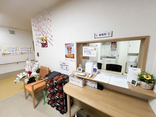 事務所の受付