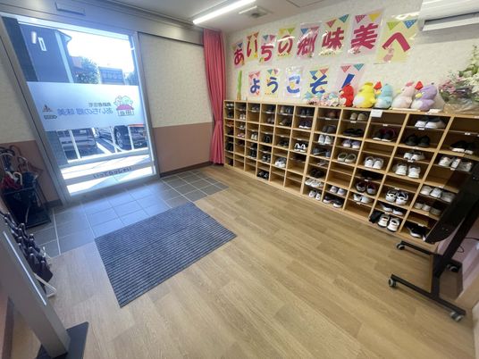 靴収納のある玄関