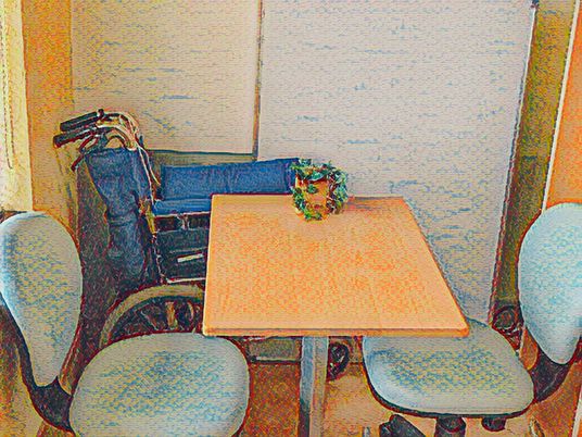 温かみのある小部屋  