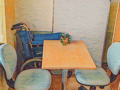 温かみのある小部屋