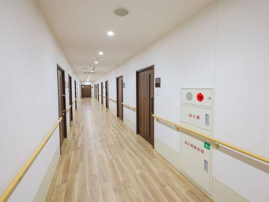 清潔で明るい廊下