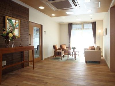 温かみのあるロビー空間