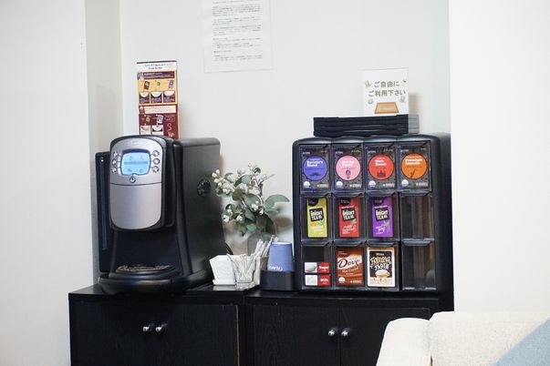 休憩室の飲料サービス