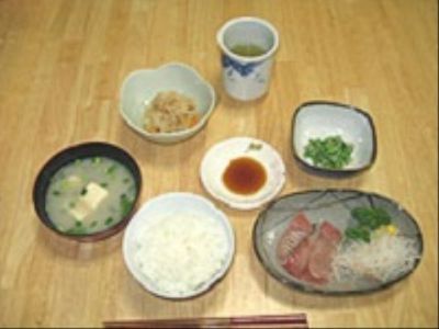 和食の一例を示す料理