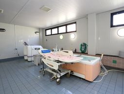 清潔な浴室設備