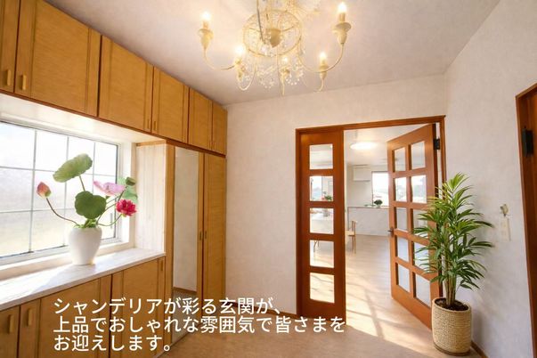 明るいエントランス