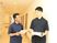職員が廊下で会話する廊下  