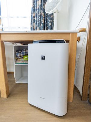 空気清浄機のある部屋