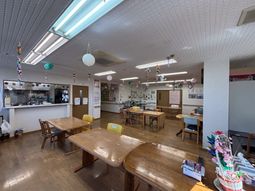 食堂の休憩スペース