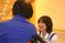 職員と利用者の会話廊下  