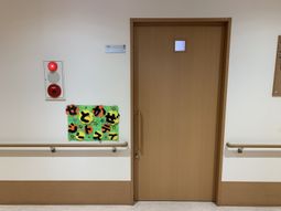 安全設備の廊下