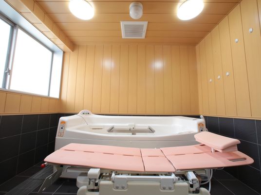  設備整った快適な浴室  